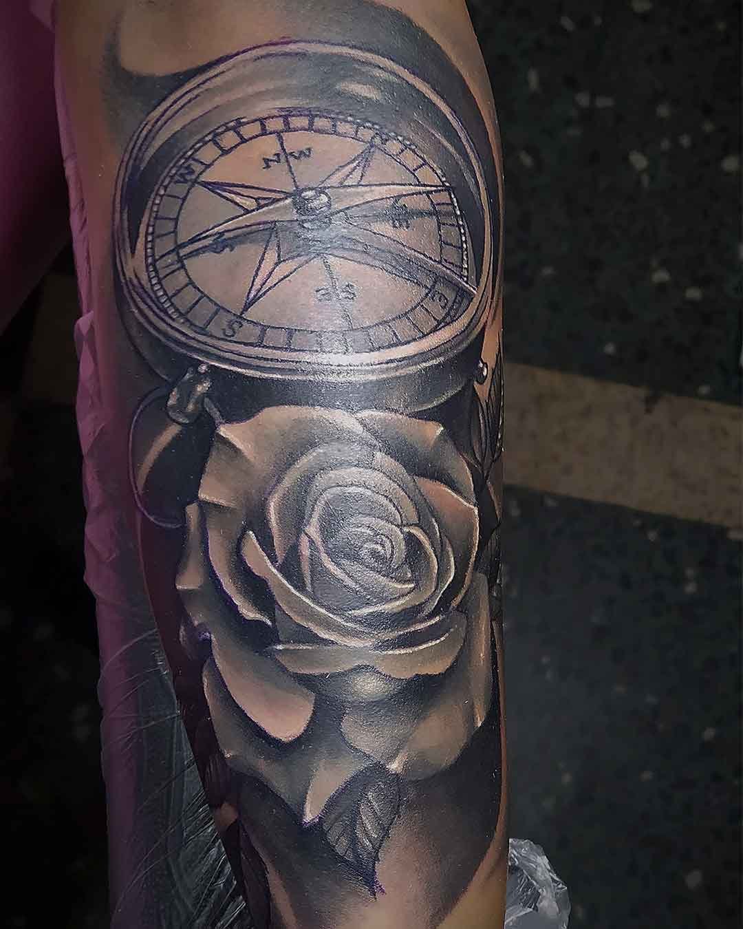 brujula rosa tatuaje merida yucatan