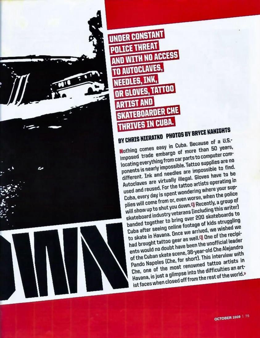Inked magazine tatuajes che pando